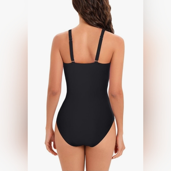 American Trends Women's Tummy Control 1pc Swimsuit - Picture 3 of 4